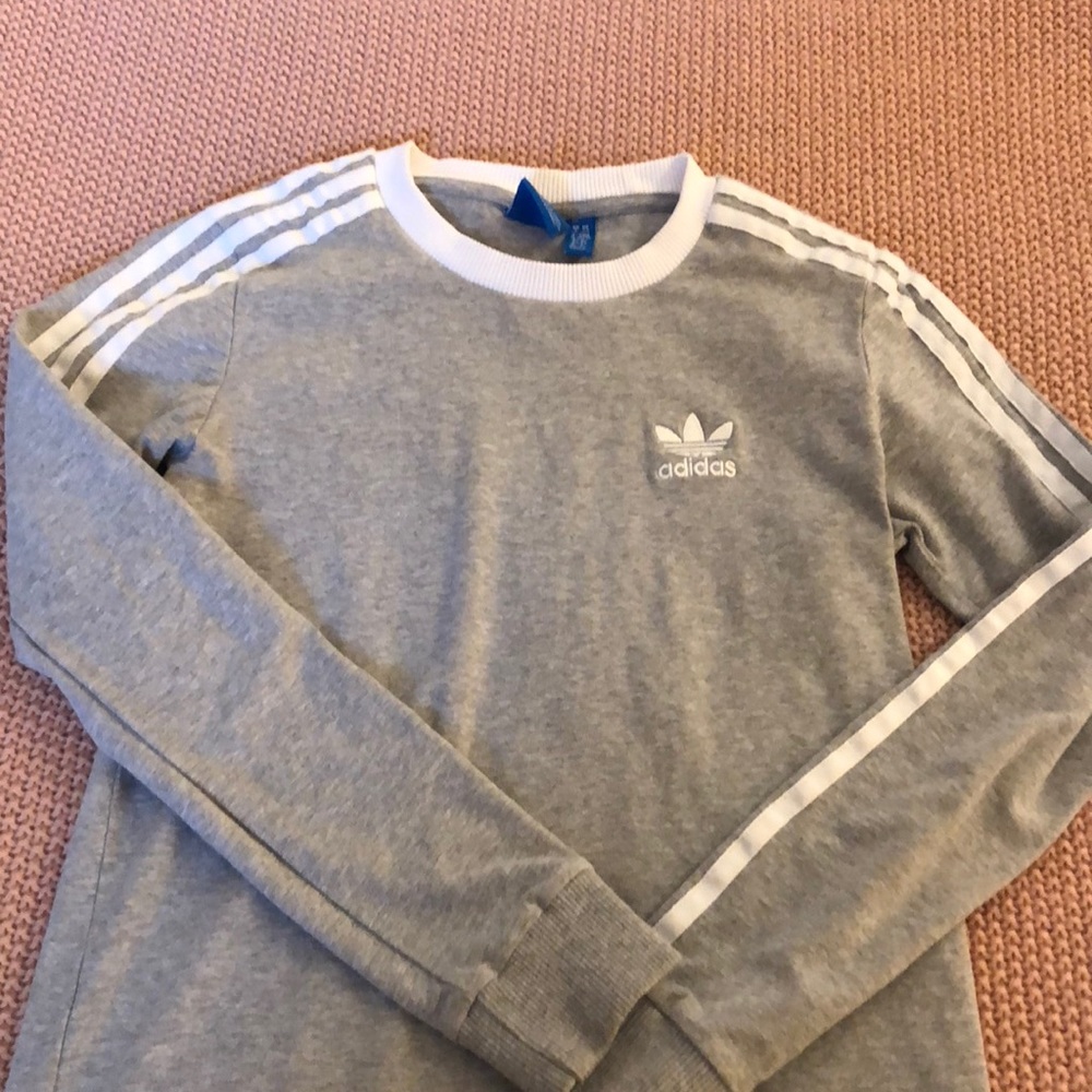 Adidas Grey Long Sleeve Top!